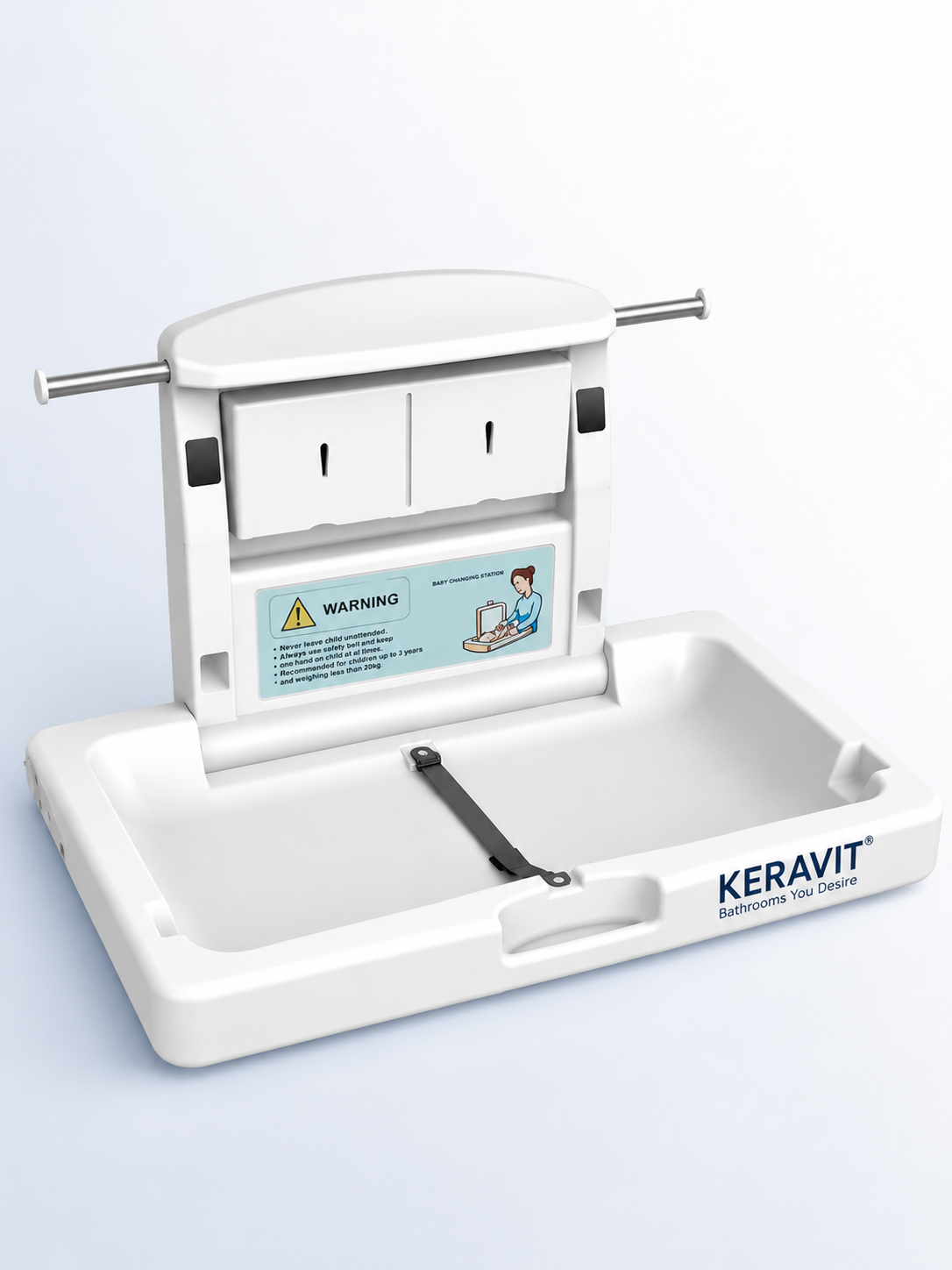 Keravit Baby Diaper Changing Station Wall Mounted Foldable
